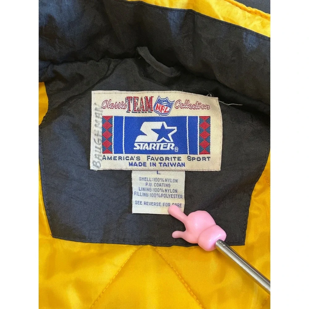Starter Pittsburgh Steelers NFL Classic Team‎ Collection Puffer Jacket Vintage L